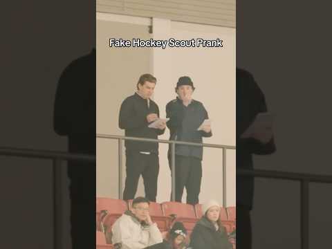 Fake hockey scout prank gone good! #shorts #hockey