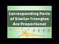 Proportional Parts of Similar Triangles