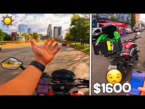Un CHICHARRON De $1,600 Me Ensució TODA La MOTO! - Sábado De Delivery En CDMX