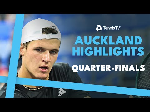 Monfils Takes On Diaz Acosta; Mensik & Michelsen Feature | Auckland 2025 Highlights Quarter-Finals