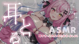 【ASMR/黒3Dio】耳とろASMR♡/耳かき/タッピング/吐息/ear blowing/ear cleaning【白川みゆ/Vtuber