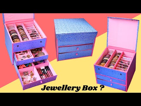How to make Bangle Box with Waste Cardboard Box| Best Out Of Waste| DIY Jewellery Organizer
