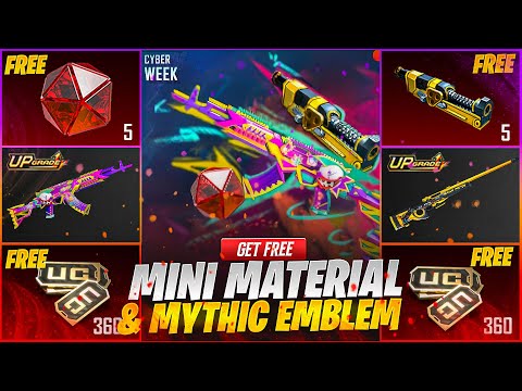 Get Free Mini Materials & Mythic Emblem | Trick To get Free Rewards | Get Free UC |PUBGM