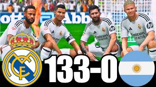 FC 25 -MESSI RONALDO NEYMAR & MBAPPE | ALL STARS | REAL MADRID 100-0 ARGENTINA