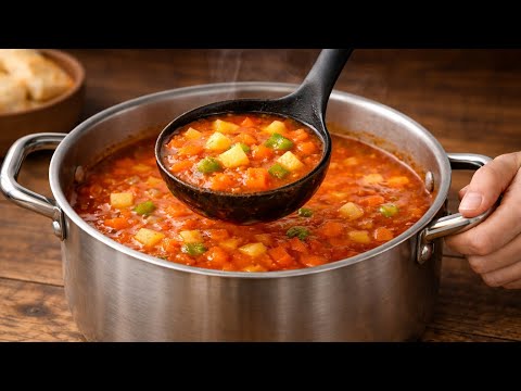 Die unglaubliche Tomatensuppe meiner Großmutter – köstlich, leicht und gesund, jeden Tag!