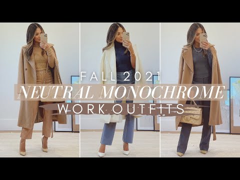 Video: Classic Work Outfits | Neutral Monochrome