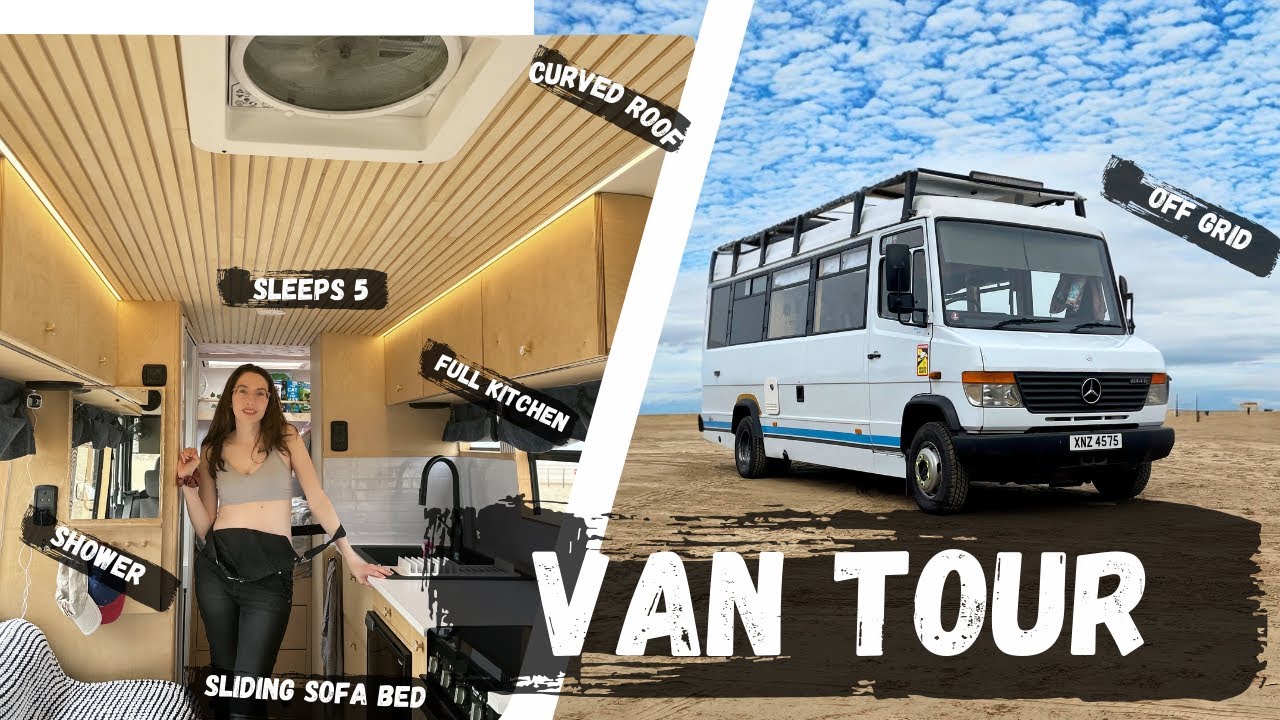 VAN TOUR – Fully Loaded Van Conversion Tour By Van Build Rookies