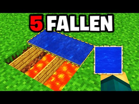 5 einfache FALLEN in MINECRAFT um deine Freunde zu PRANKEN!