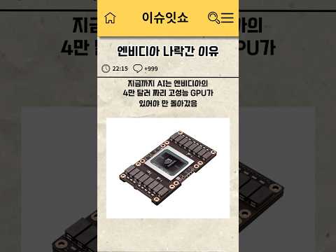 엔비디아 나락간 이유