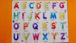 ABCD puzzle | Learn ABC in minutes with this fun preschool puzzle | A for apple | Phonics song