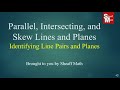Types and Properties of Lines and Planes