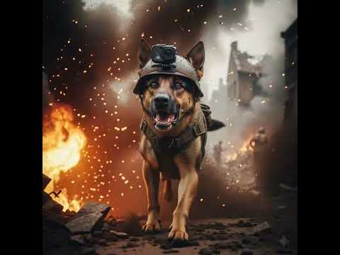 “First-Person War Dog POV — Running Through Fire and Fear 🐺🔥 | Cinematic Realism AI Short”