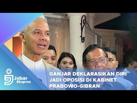 Ganjar Deklarasikan Diri Jadi Oposisi Di Kabinet Prabowo-Gibran
