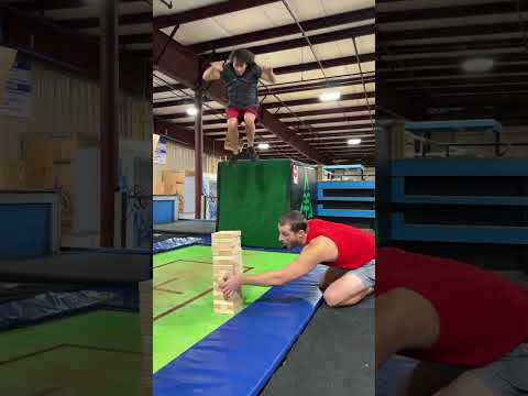 Playing Tetris on a trampoline