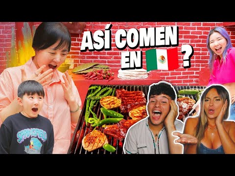 COREANA quedó IMPACTADA al PROBAR la CARNE ASADA de MÉXICO por PRIMERA VEZ 🇲🇽😍 *se ENAMORÓ*