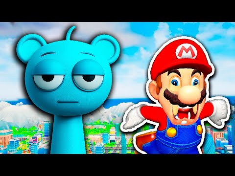 Mario Plays SPRUNKI.EXE in DARK FOREST MOD DLC UPDATE