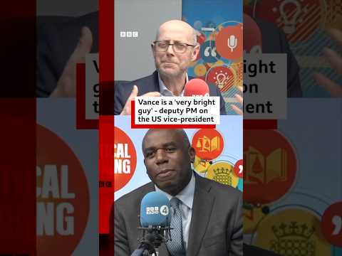 UK Deputy PM David Lammy on his friendship with US Vice-President JD Vance. #Politics #BBCNews