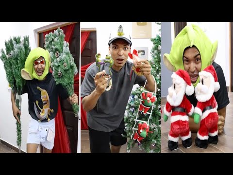 LAS LOCAS DECORACIONES NAVIDEÑAS DE LARIN JR | NUEVAS COMEDIAS DE LARIN Y SUS AMIGOS TIKTOK #2024