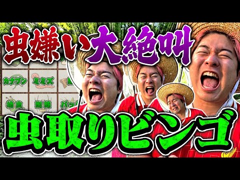 【絶叫】虫嫌いに虫ビンゴをさせたら地獄すぎて喉ちぎれました。。。