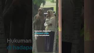 Pasangan ini dijatuhi hukuman cambuk karena berciuman di siaran langsung TikTok