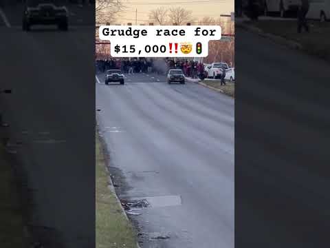 Grudge Race between rivals goes down! #dodge #ford #chevrolet #chevy #grudgerace #cars #rivals #fast