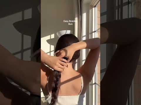 Braided Spring Hairstyle Bun Tutorial!