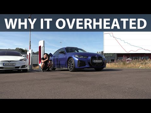 BMW i4 M50 battery overheating test