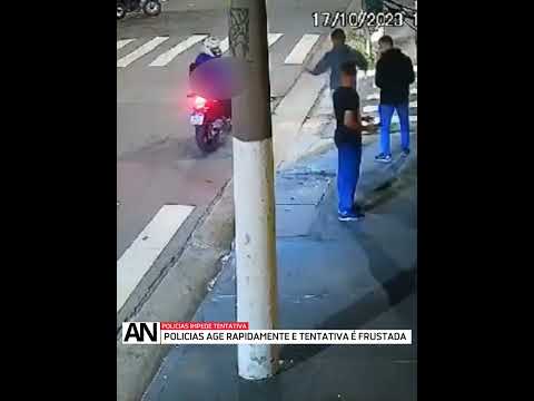 🚨 Policias impede tentativa Frustada #Flagra #CâmeraDeSegurança #Segurança #Policial
