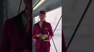 Cabin Crew guess the #QatarAirways destinations for #WorldEmojiDay