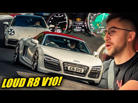 🔊LOUD Audi R8 V10🤤 x FAST Porsche 911! // Nürburgring