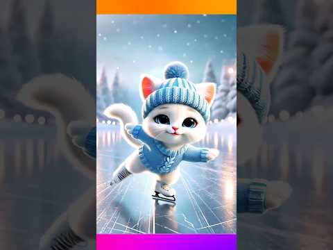 little cat fell in the snow  😹 #Catsoftiktok #CatLovers #cat #cute #FunnyCats #catcartoon #fyp