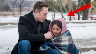 Elon Musk Saves Homeless Girl From Freezing, What Happens Next Will Shock You