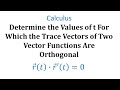 Understanding Perpendicular Vectors in Vector-Valued Functions