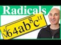 Simplifying Radicals: Variables and Exponents