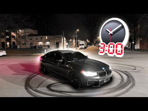 TOOK MY BMW M5 TO THE PROJECTS AT 3AM )BAD IDEA)