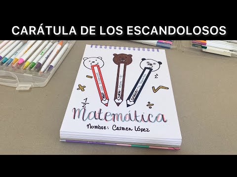 Cómo hacer una carátula de los OSITOS ESCANDALOSOS | Carátula para TODAS las MATERIAS