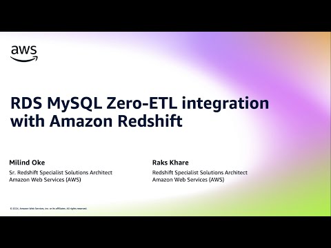 Unlock insights on Amazon RDS for MySQL data with zero-ETL integration to Amazon Redshift