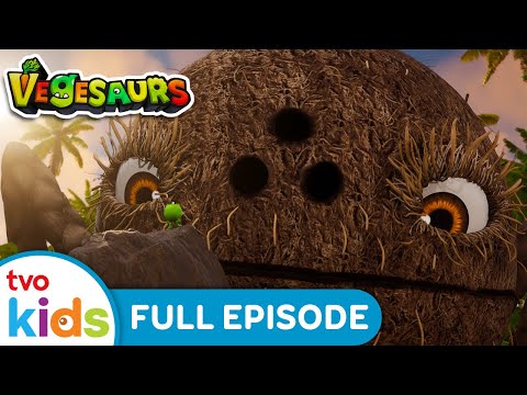 Treetops 🥥🌴 | 🦖 VEGESAURS 🌽 | Ginger and the Pea-Rexes 🥕 Dinosaur Cartoon for Kids 🦕 | TVOkids