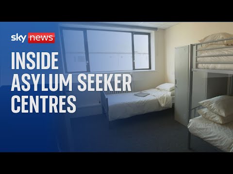 Sky News goes inside asylum seeker centres