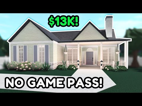 13k Realistic Summer NO GAME PASS Bloxburg House Build Tutorial *WITH VOICE*