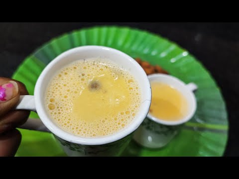 ಈ ಮಳೆಗಾಲಕ್ಕೆ ಬಿಸಿ ಬಿಸಿ ಬಾದಾಮ್ ಹಾಲು | very tasty badam milk recipe | instan badam milk recipe