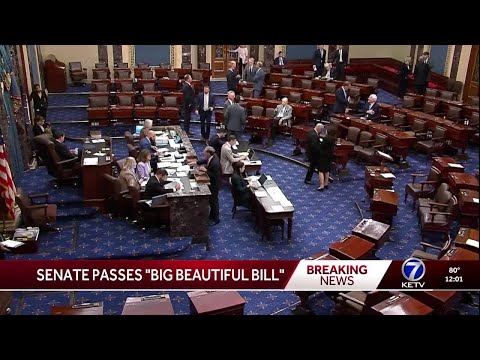YouTube video thumbnail: Nebraska Lawmakers React to Senate Passing Trump's Spending Bill