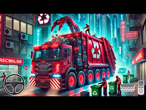 Garbage Truck Simulator - Realistic Trash Truck Driving  Best Android Game 2024