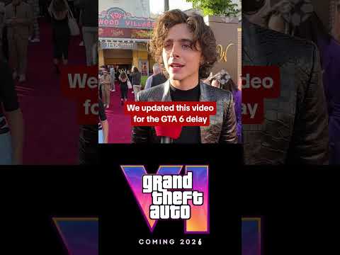 Timothée Chalamet reacts to GTA 6 delay (not fake) #timotheechalamet #gta6 #delay #gaming #ign
