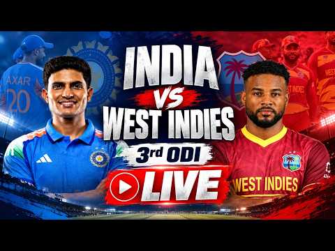 IND vs WI 3rd ODI Live: West Indies Under Pressure, India Eye Clean Sweep | Watchalong &amp; Live Scores