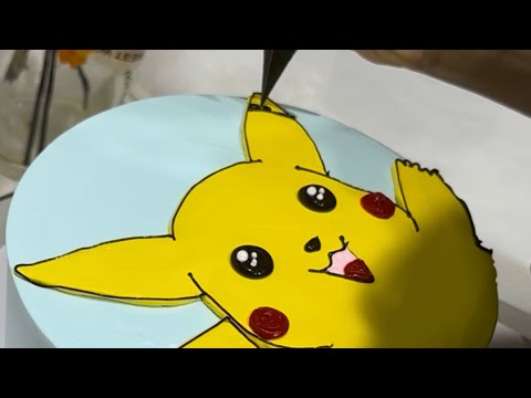 Làm bánh kem Pikcachu
