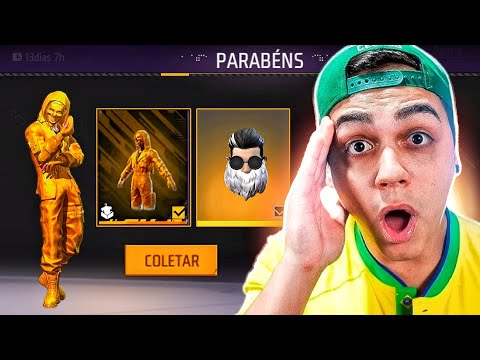 FREITAS SE IMPRESSIONOU AO RECEBER O NOVO TOP CRIMINAL DURADO GRÁTIS NO - FREE FIRE