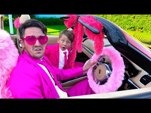 Сеня и Папа ездят на Маминой Машине