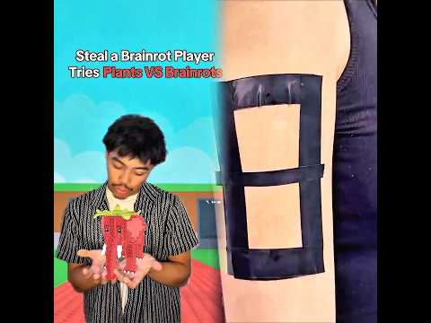 Steal a Brainrot Player Tries Plants VS Brainrots fr #shorts #viral