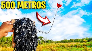 RECORDE MUNDIAL!! SOLTEI UM PIPA GIGANTE COM MAIOR RABIOLA DO MUNDO *500 METROS*